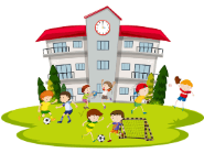 school children playing